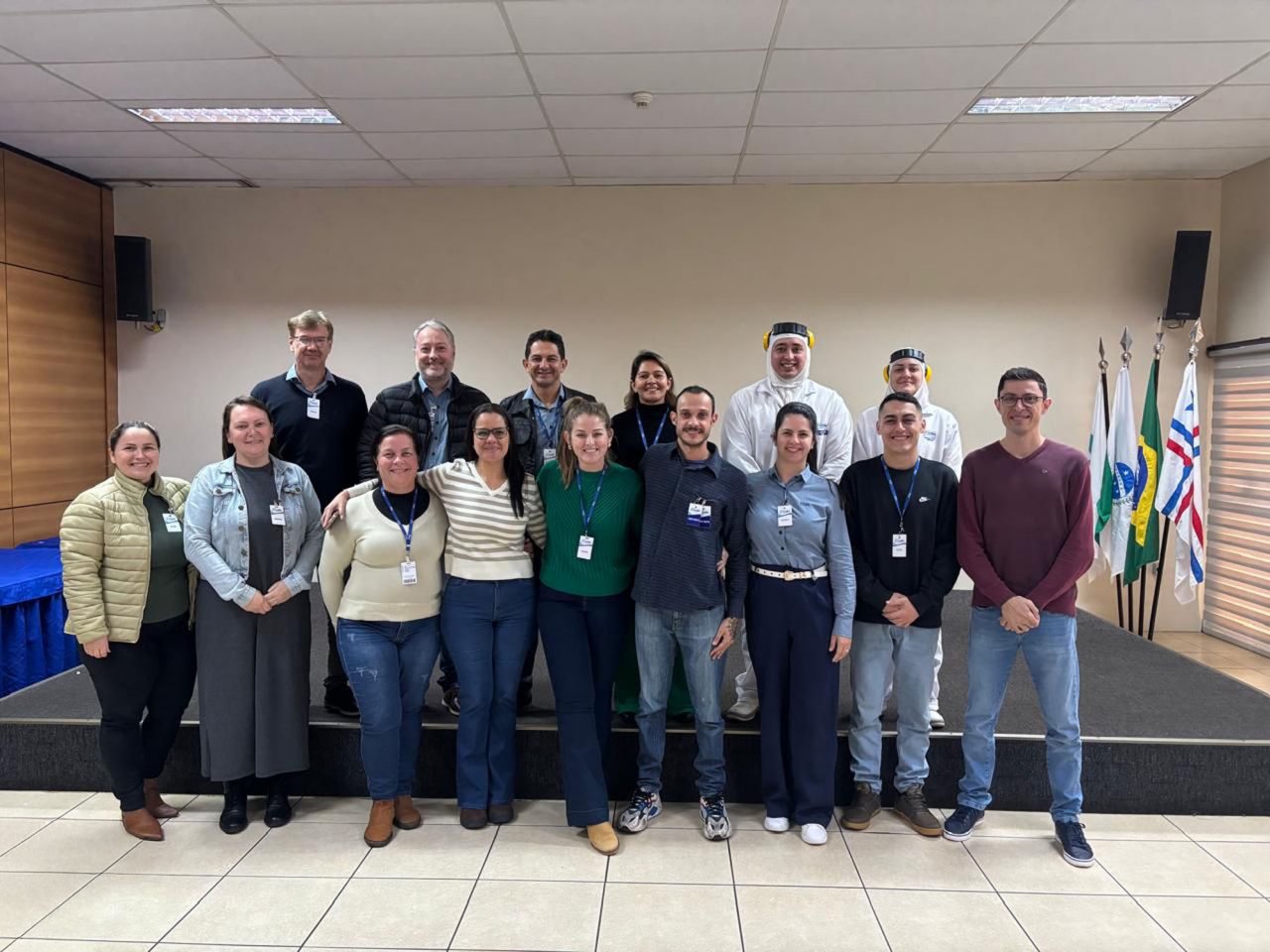 Equipes do fomento avícola e do abatedouro de aves acompanharam os trabalhados de auditoria
